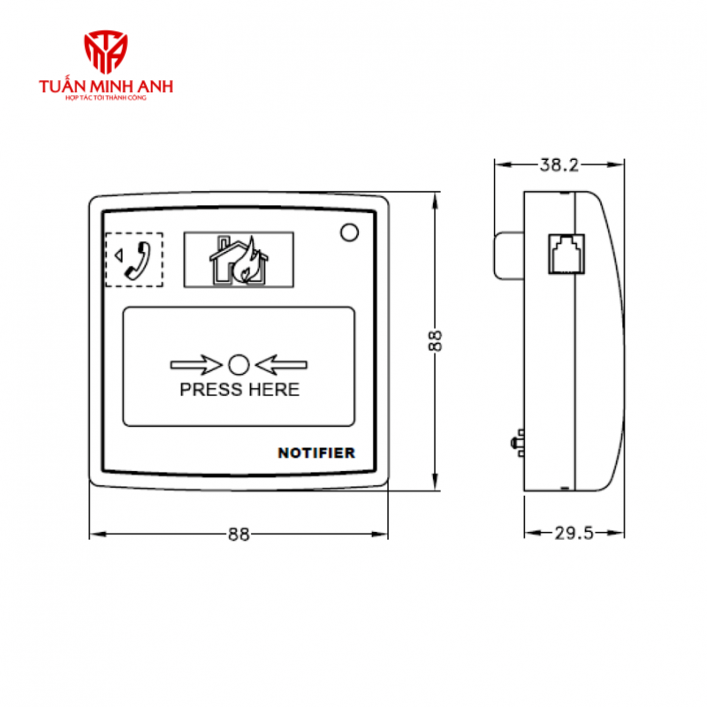 Hộp Ấn Báo Cháy Địa Chỉ M700K-E